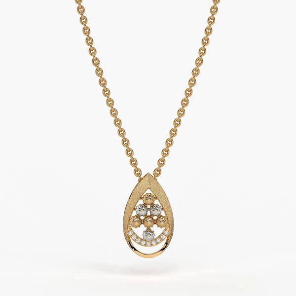 Samaira Teardrop Blossom Pendant