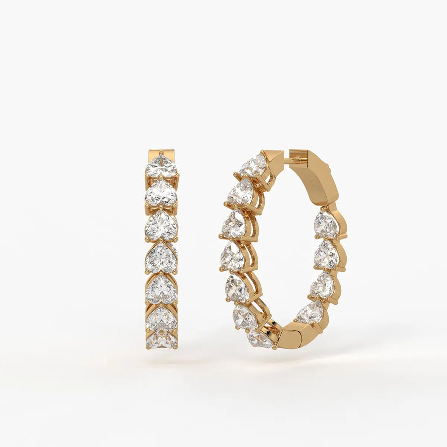 Heara Sparkle Hoop Earrings