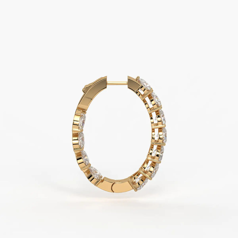 Heara Sparkle Hoop Earrings