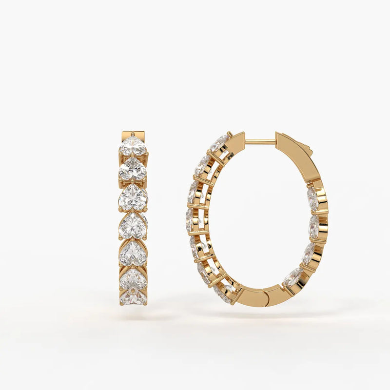 Heara Sparkle Hoop Earrings