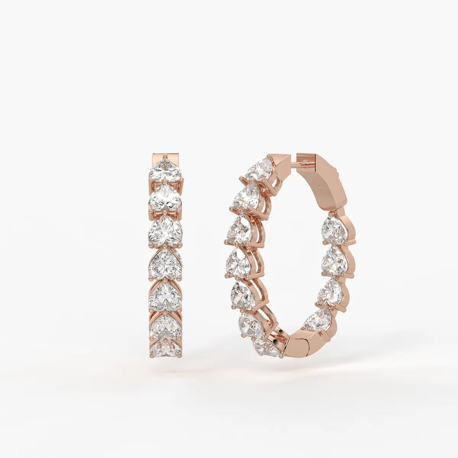 Heara Sparkle Hoop Earrings