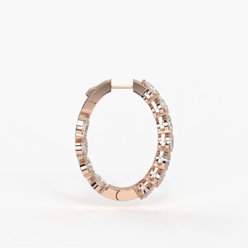 Heara Sparkle Hoop Earrings