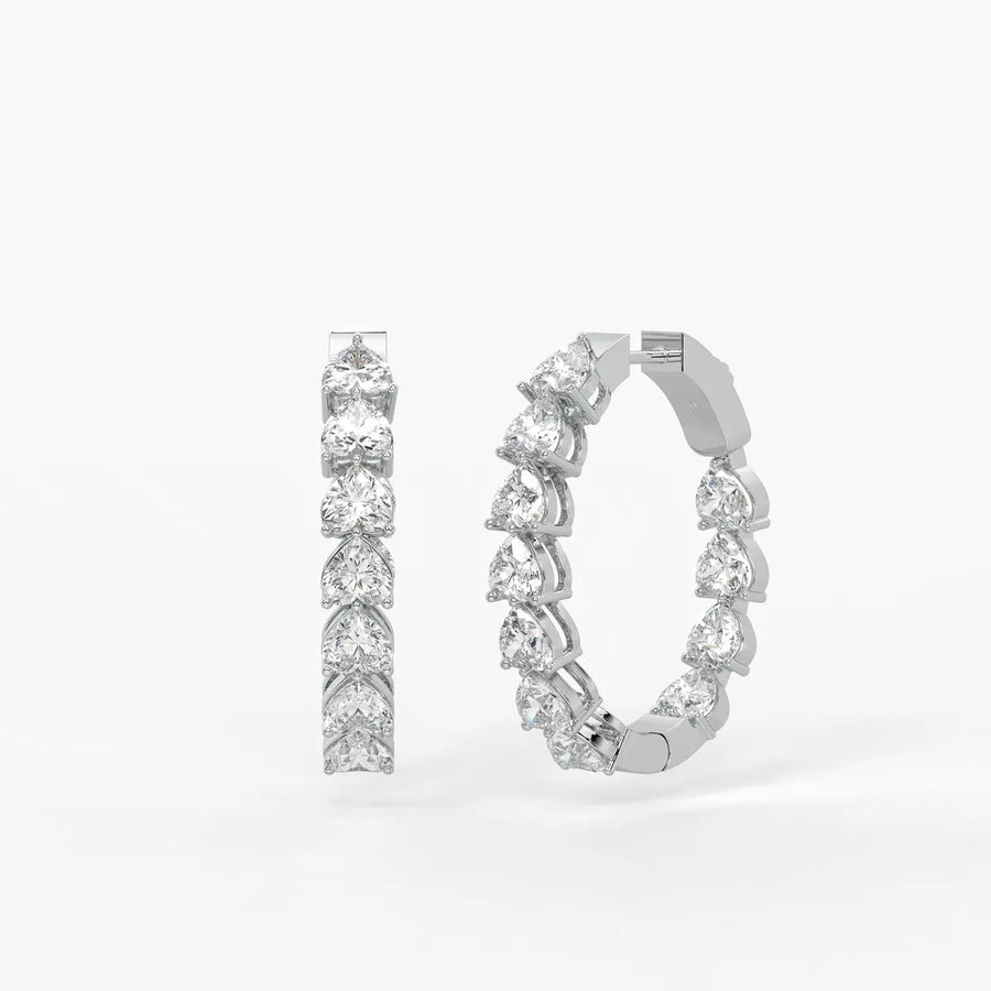 Heara Sparkle Hoop Earrings