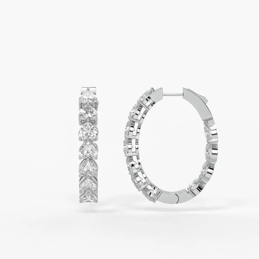 Heara Sparkle Hoop Earrings