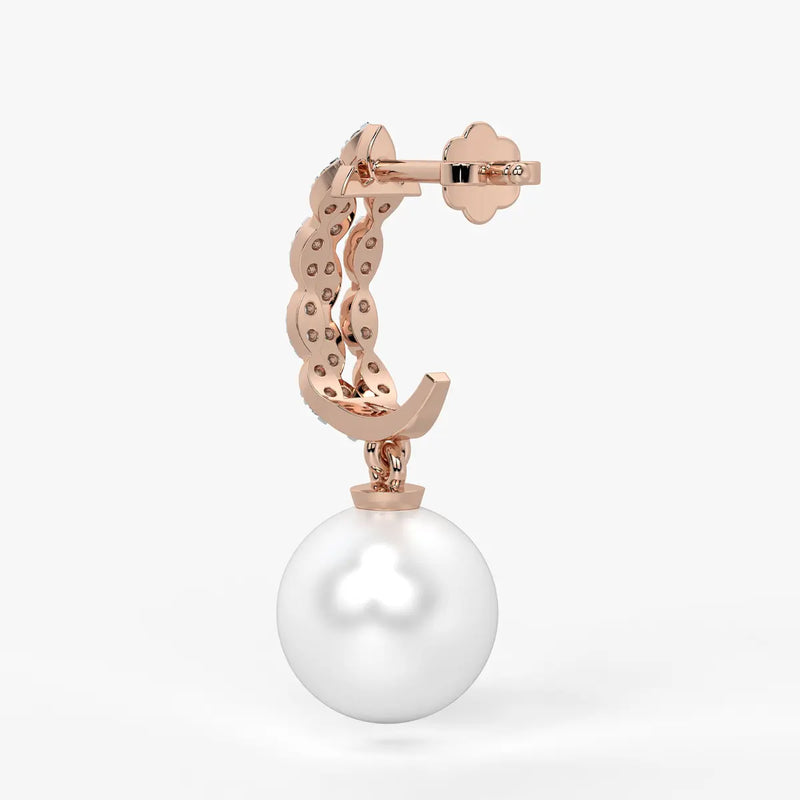 Marquise Pearl Drop Earrings