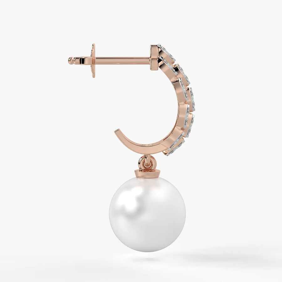 Marquise Pearl Drop Earrings