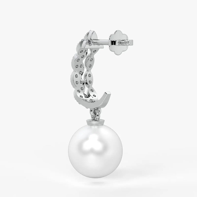 Marquise Pearl Drop Earrings