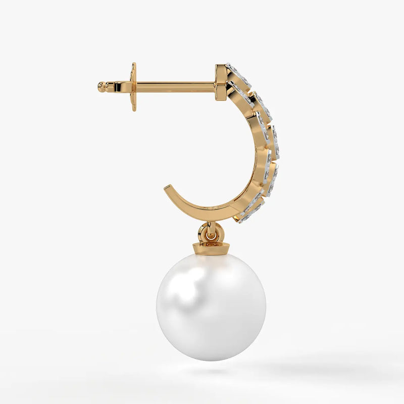 Marquise Pearl Drop Earrings