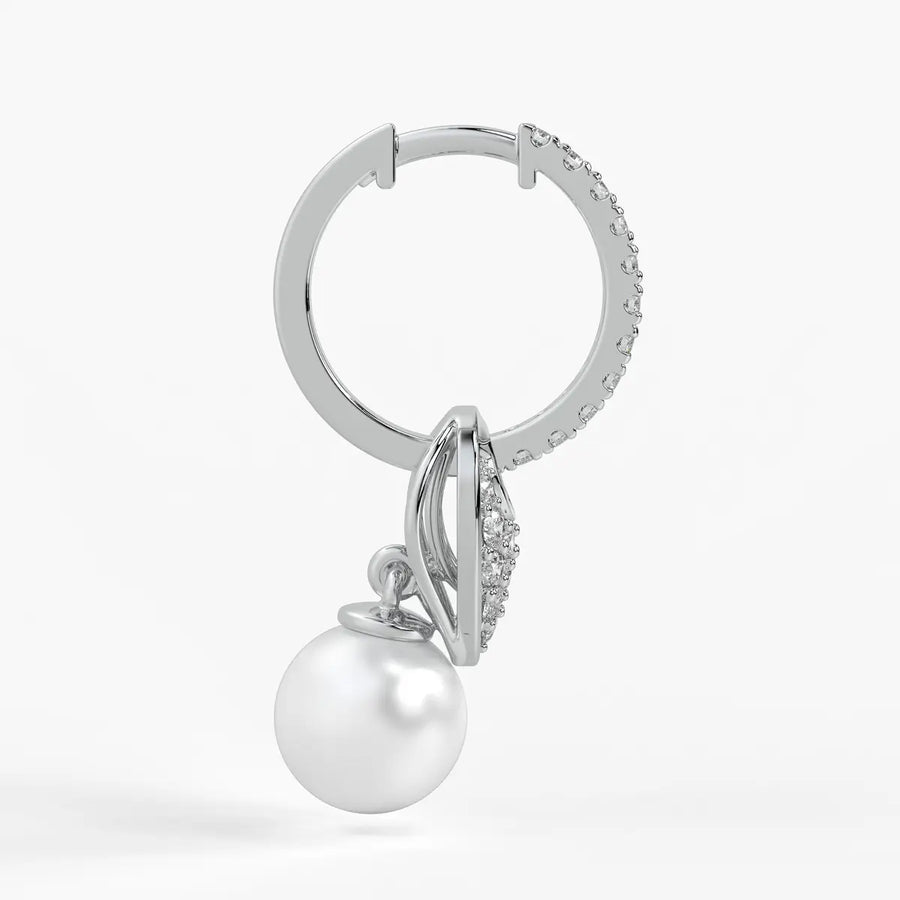 Heart Halo Drop Earrings