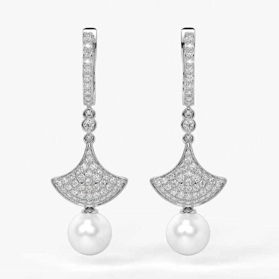 Fan Pav? Drop Earrings