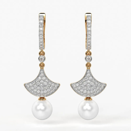 Fan Pav? Drop Earrings