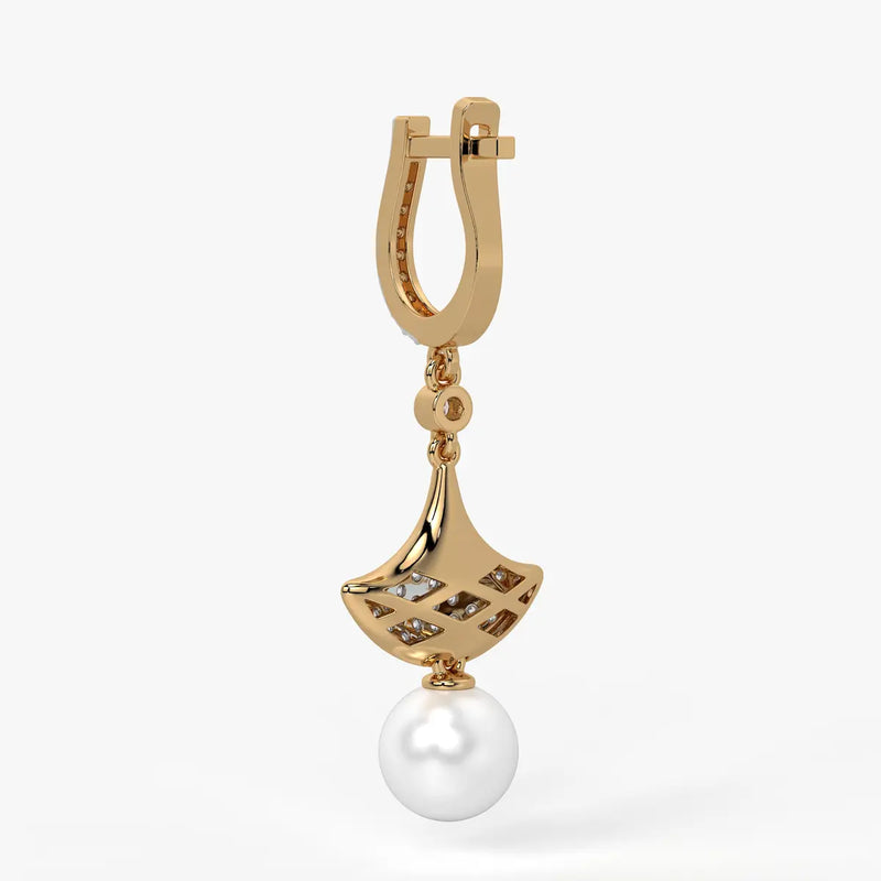 Fan Pav? Drop Earrings