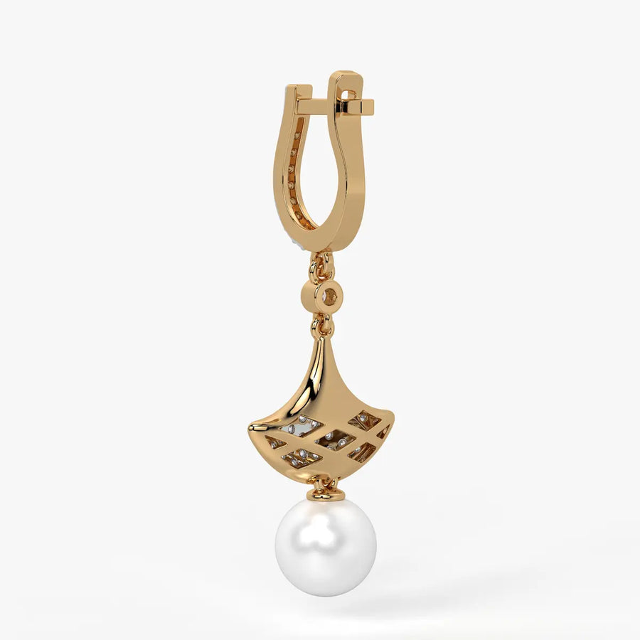 Fan Pav? Drop Earrings