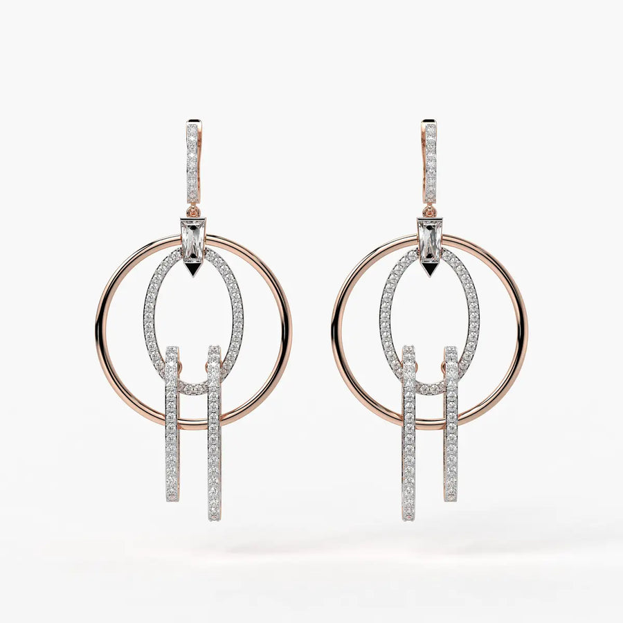 Orbit Layered Drop Earrings