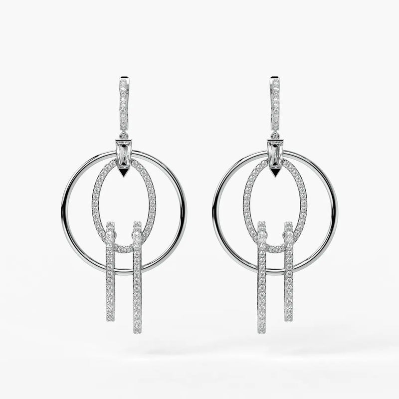 Orbit Layered Drop Earrings