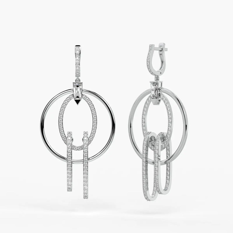 Orbit Layered Drop Earrings