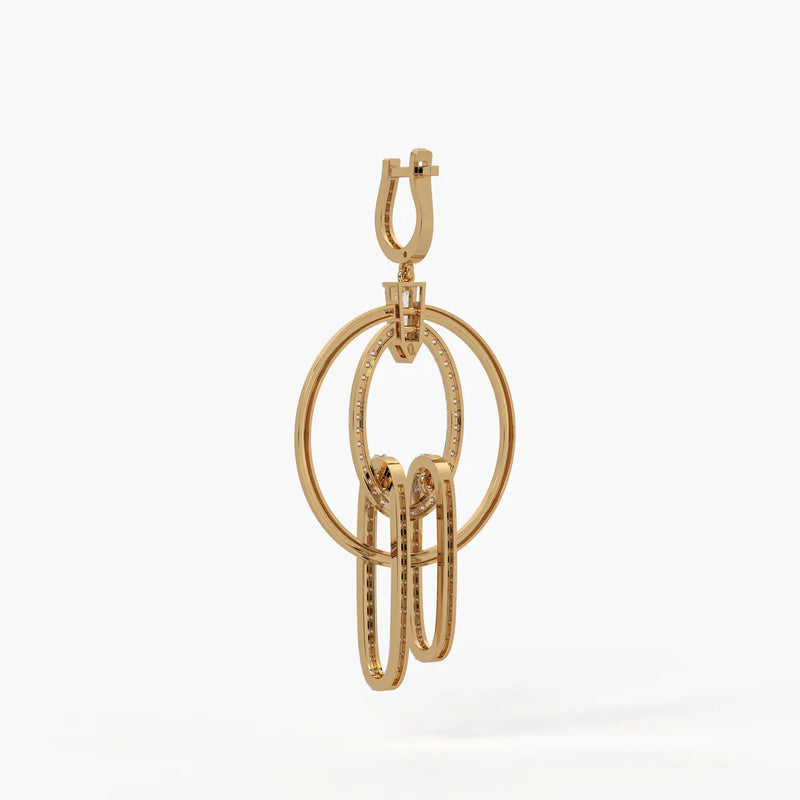 Orbit Layered Drop Earrings