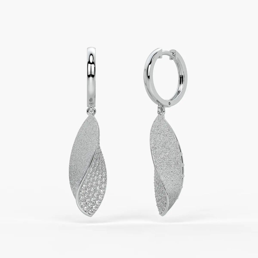 Twist Leaf Drop Earrings