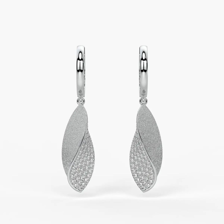 Twist Leaf Drop Earrings