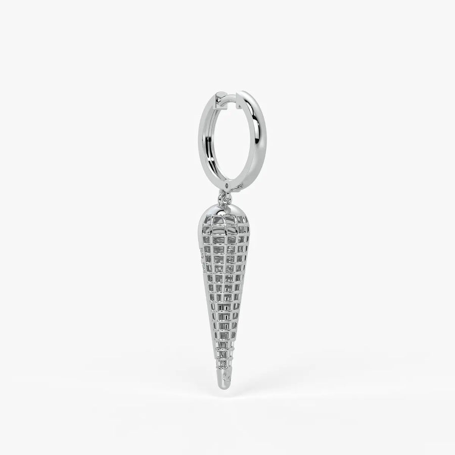 Tapered Cone Drop Earrings