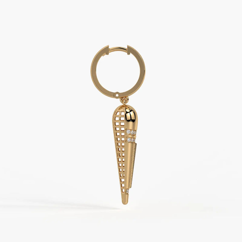 Tapered Cone Drop Earrings