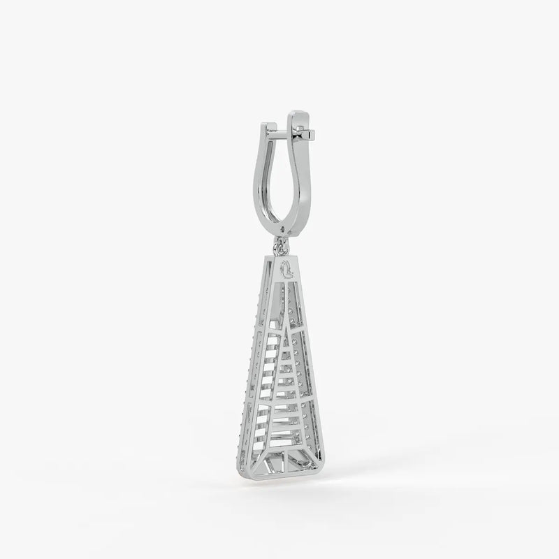 Tapered Triangle Drop Earrings