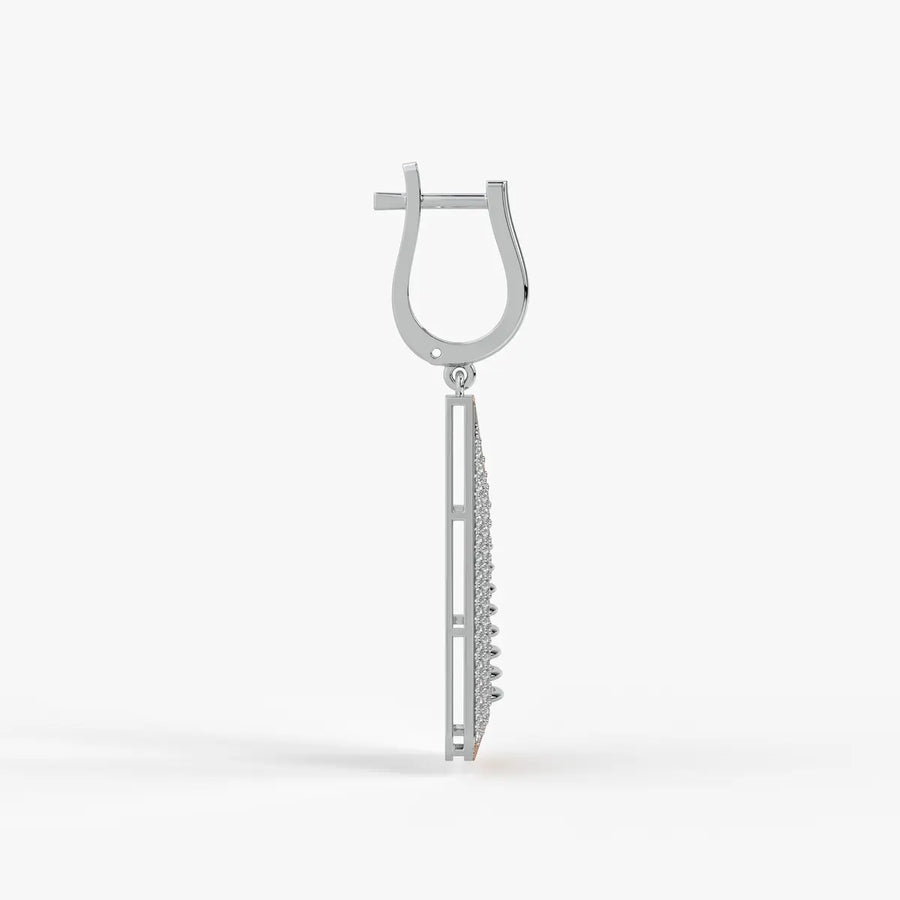 Tapered Triangle Drop Earrings