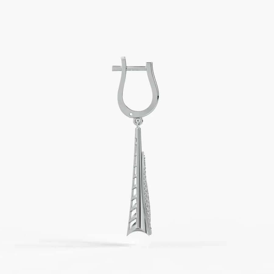 Sleek Tapered Drop Earrings
