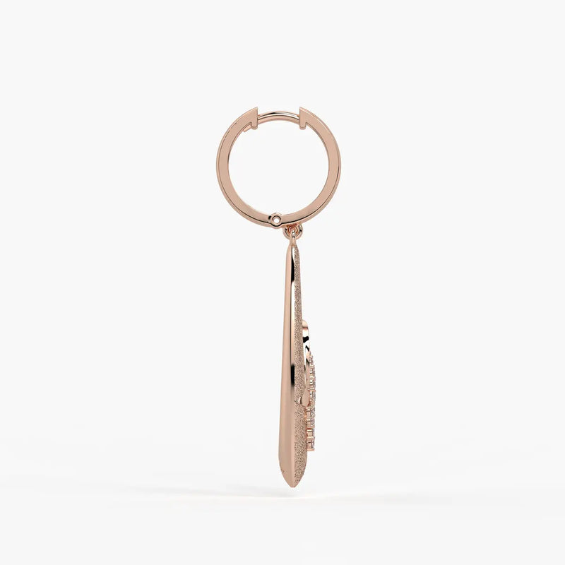 Leaf Twist Drop Earrings