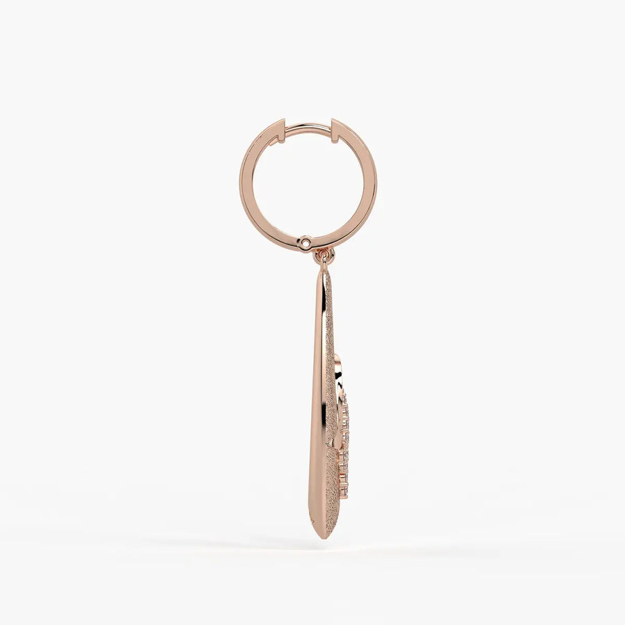 Leaf Twist Drop Earrings