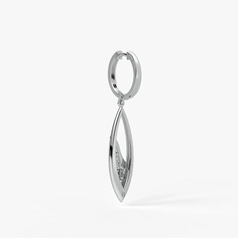 Leaf Twist Drop Earrings