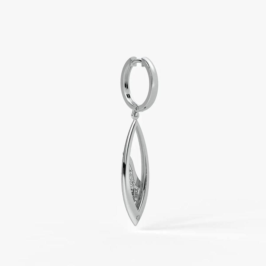 Leaf Twist Drop Earrings