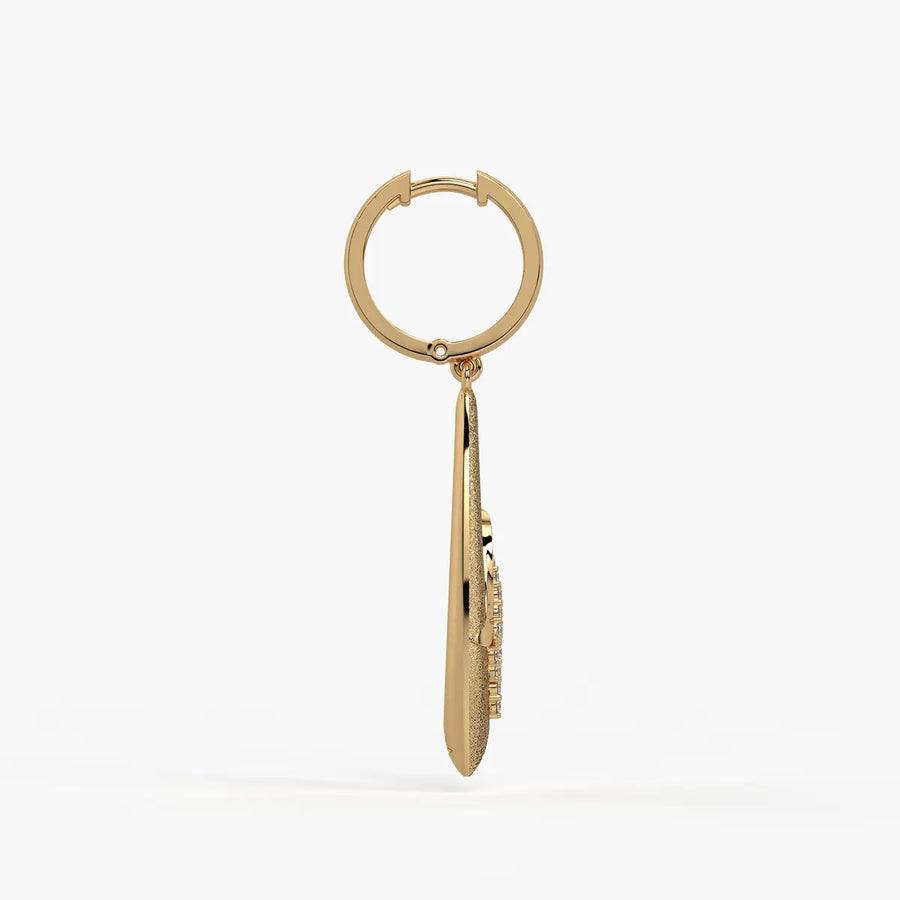 Leaf Twist Drop Earrings