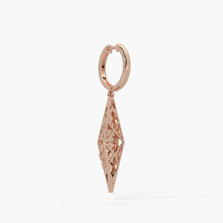 Geometric Arrow Drop Earrings