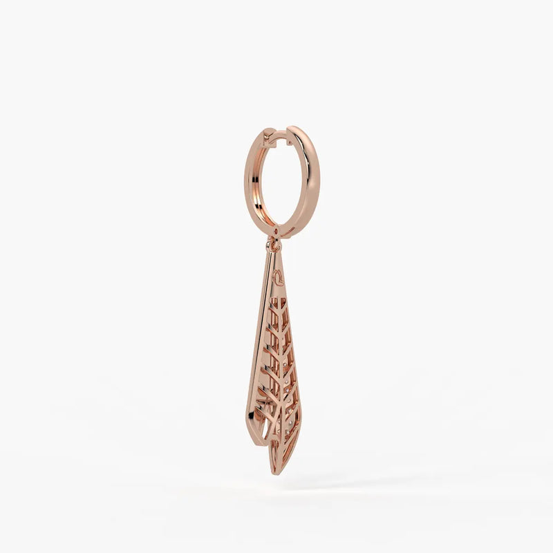 Split Blade Drop Earrings