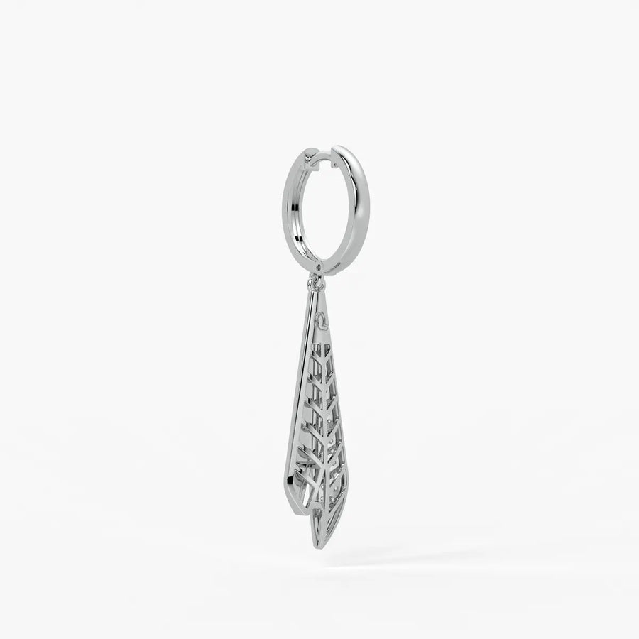 Split Blade Drop Earrings