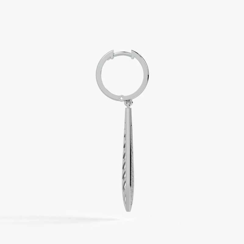 Split Blade Drop Earrings