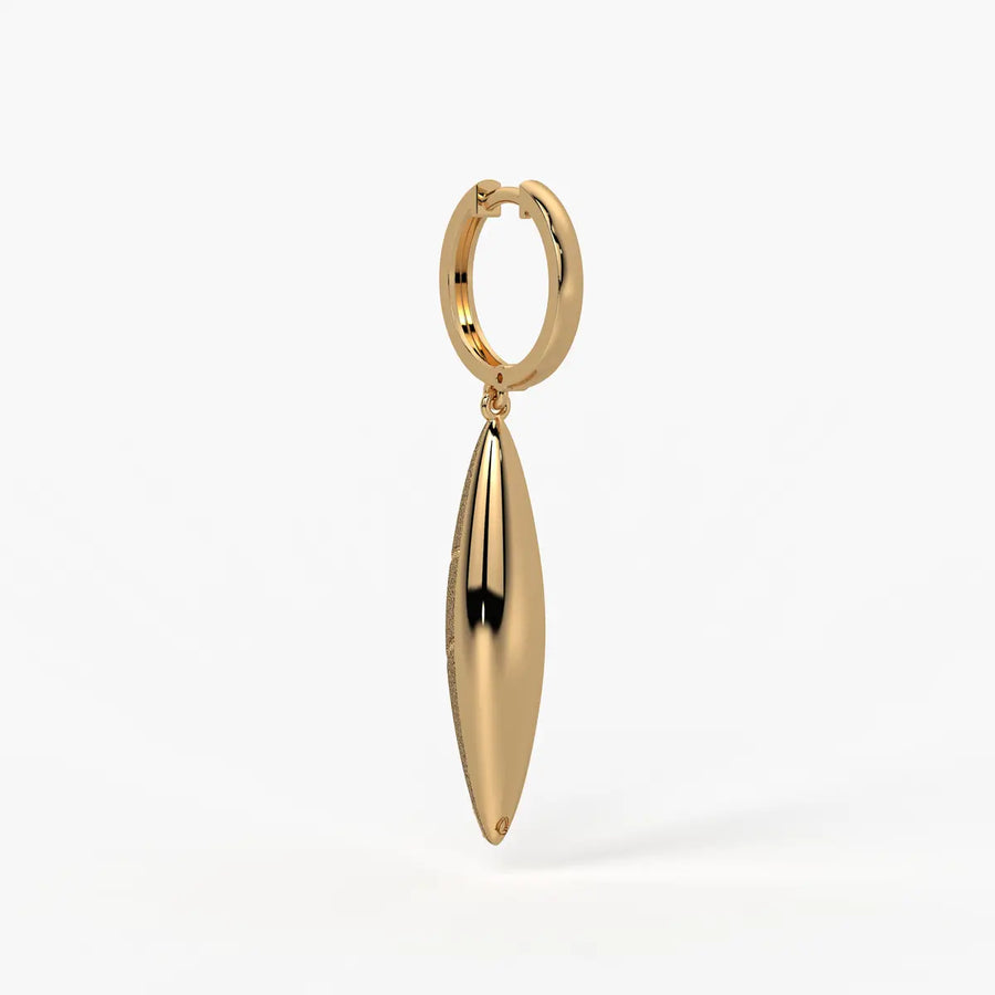 Feather Line Drop Earrings