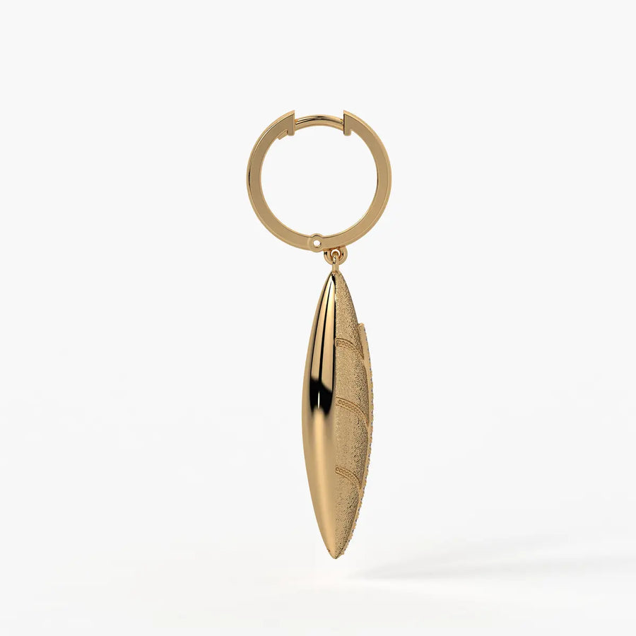 Feather Line Drop Earrings