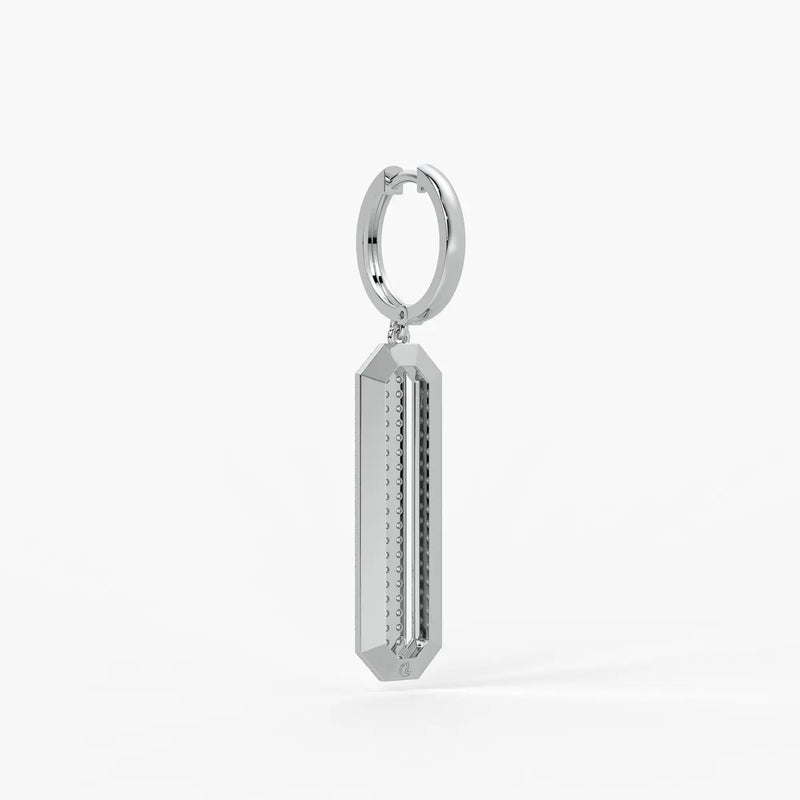 Octagon Bar Drop Earrings