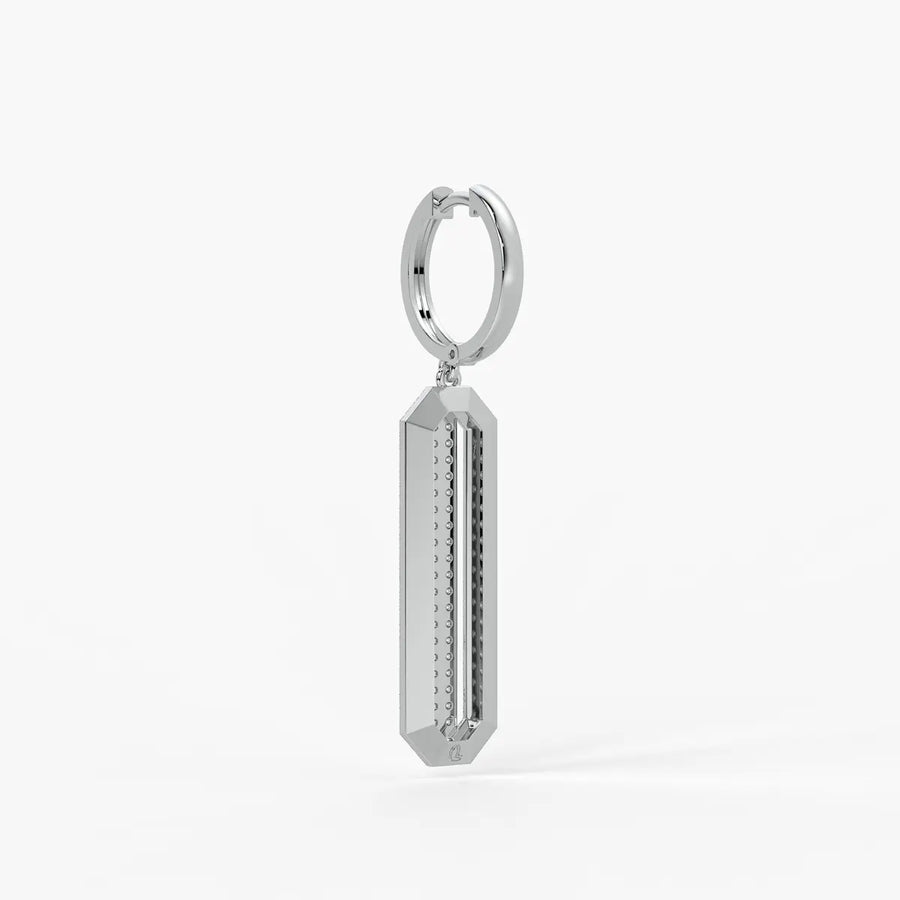 Octagon Bar Drop Earrings