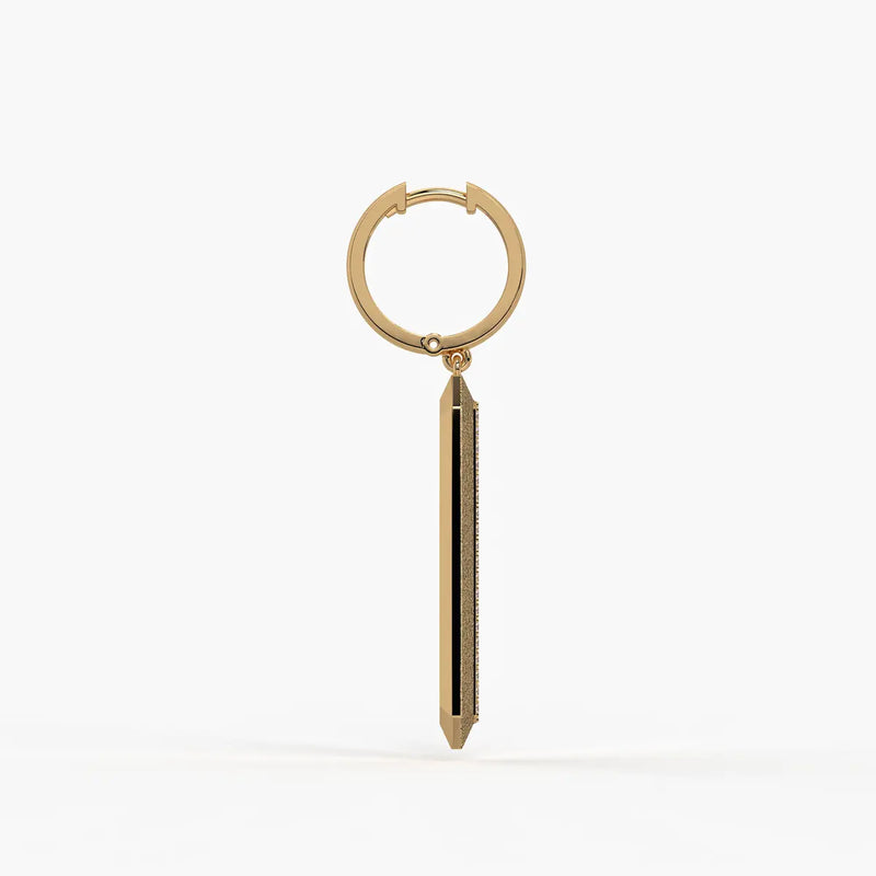 Octagon Bar Drop Earrings