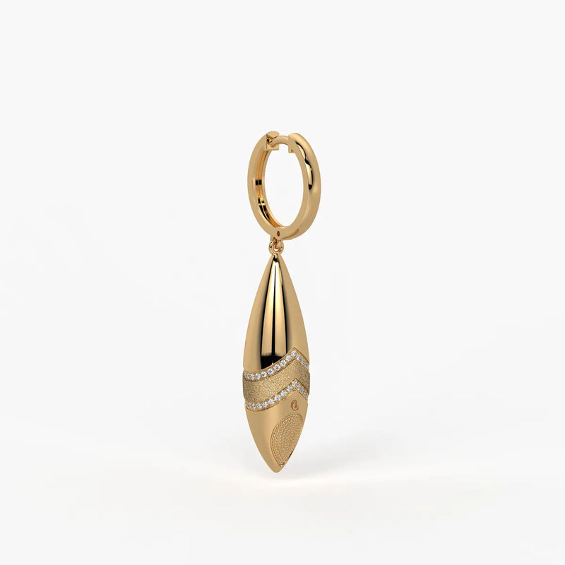 Tapered Teardrop Drop Earrings