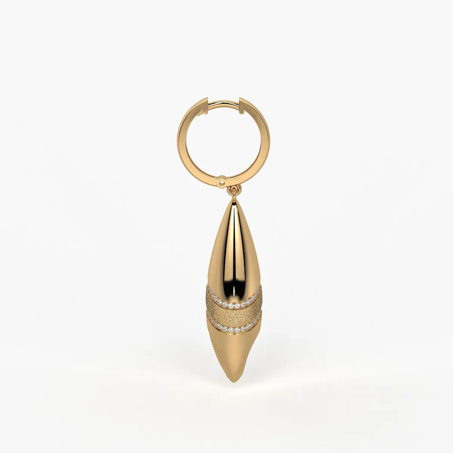 Tapered Teardrop Drop Earrings