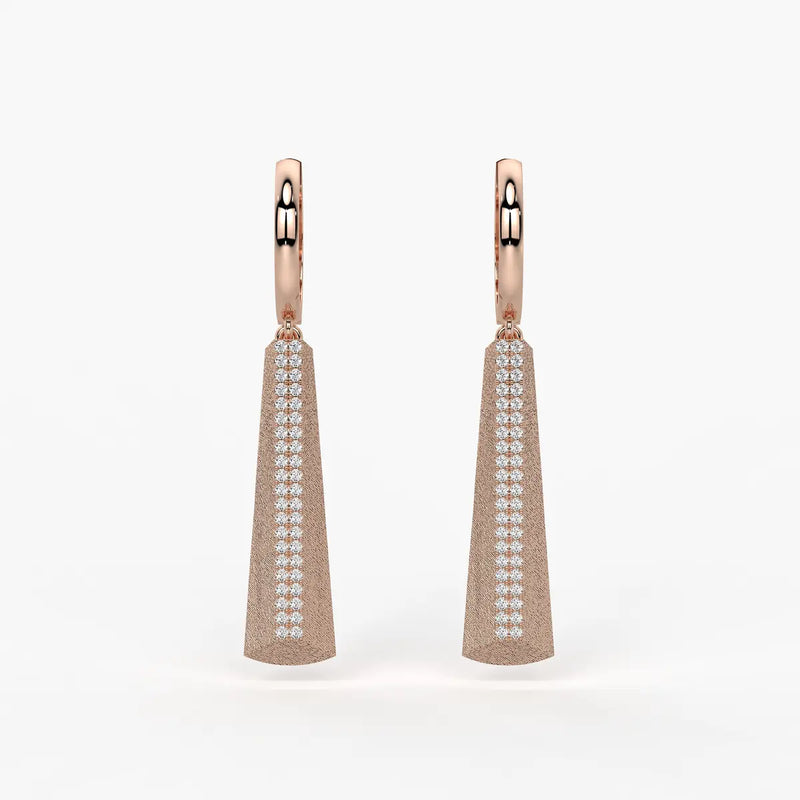 Tapered Bar Drop Earrings