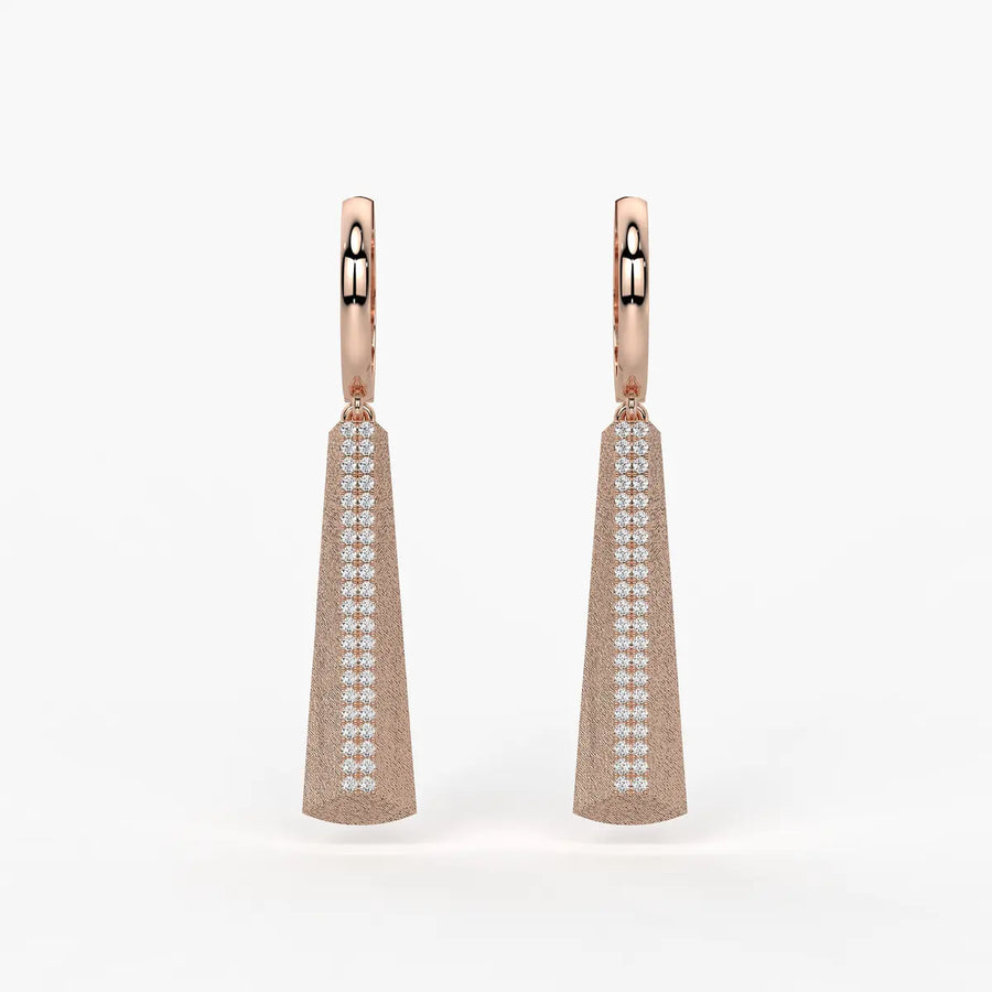 Tapered Bar Drop Earrings