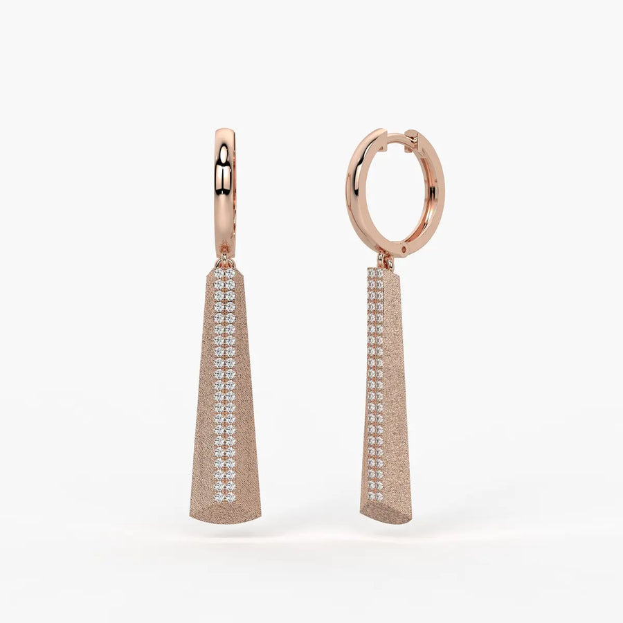 Tapered Bar Drop Earrings