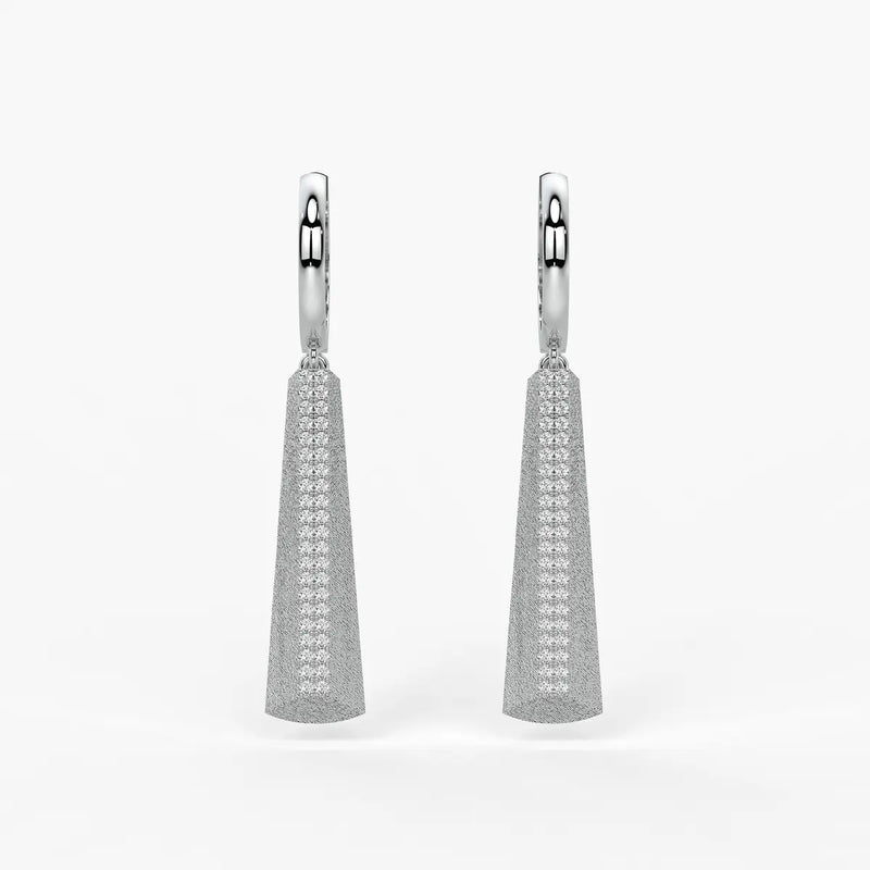 Tapered Bar Drop Earrings