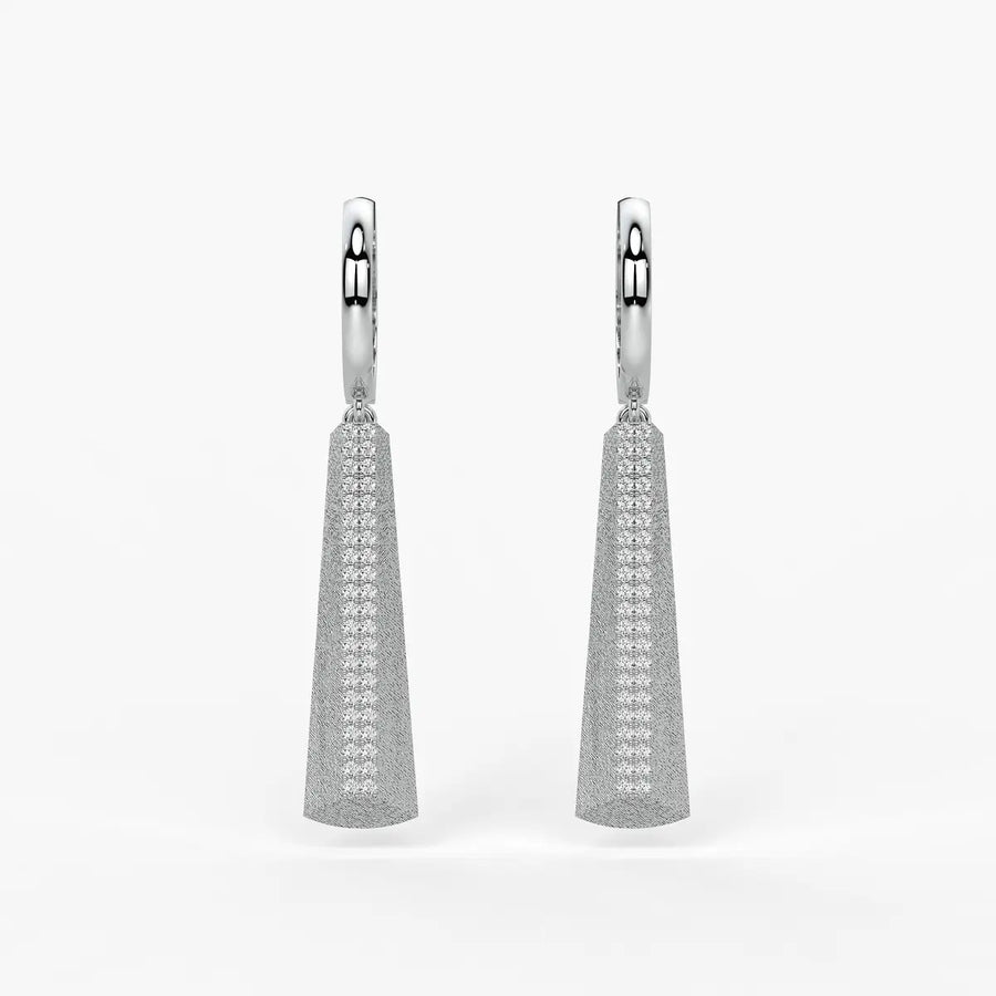 Tapered Bar Drop Earrings