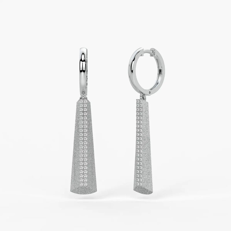 Tapered Bar Drop Earrings